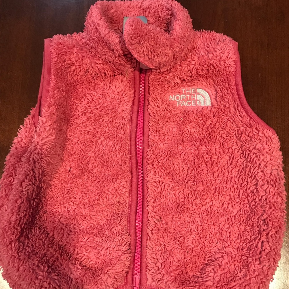 Infant girls North Face fleece vest
